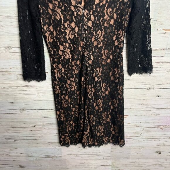 Aritzia Babaton Rafael Lace Sheath Mini Dress black size 2 - Picture 8 of 11